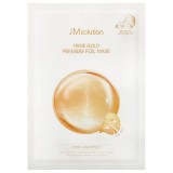 Трехслойная увлажняющая маска с коллоидным золотом JMsolution Prime Gold Premium Foil Mask 35 мл